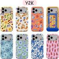 Y2K Greek Meraki Phone Case for iPhone 17 17e 16e 16 15 14 13 12 11 X XS XR XSMAX 7 8 Air Pro Max Plus Double-layer