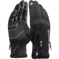 Winter Motorcycle Riding Gloves Warm Touch Screen Full Finger Gloves Men Waterproof Skiing Cycling Sport Thermal Non-slip Mitten