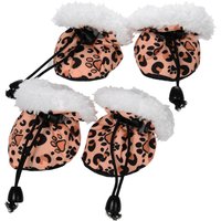 Winter Dog Shoes Small Medium Large Dogs Reflective Puppy Snow Boots Warm Soft Adjustable Pet Footwear Chihuahua Pug Supplies