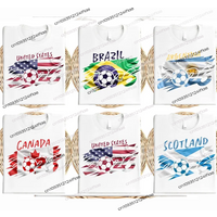 2026 Men's Soccer Team Jerseys for the USA, Canada, Argentina, Brazil, Spain, and Scotland - Match Day National Team T-shirts