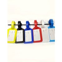 20Pcs Silicone luggage tag strap color glue luggage tag strap PVC luggage tag strap luggage tag hanging rope