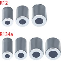 12pcs/lot, #6 #8 #10 #12 A/C Metal Steel Crimp Ferrule Fitting R12 R134a for Standard / Reduced Barrier Hydraulic Hose