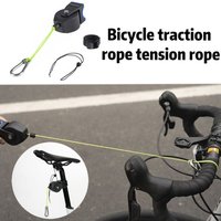Bike Pull Rope Bicycle Tow Rope Parent-Child Elastic Trailer Rope Mountain Bicycle Traction Rope Outdoor Cycling Tools