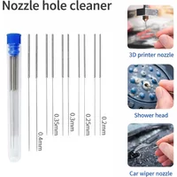 10Pcs Stainless Steel Cleaning Nozzle Tool Kit for Car Windscreen Jet Washer Shower Head, 3D Printer Jets, Gas Stove Vent