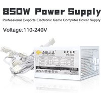 White ATX 850W Full Modular 12V Professional E-Sports PSU 20+4Pin 1000W For Silent Fan Game Computer Power Supply