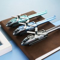 1Pcs Creative Helicopter Metal Gel Pen 0.5mm Writing Novelty Kids Toys Gifts Pen School Office Stationery Supplies