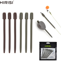 Hirisi AH013 10Pcs 73mm Soft Rubber Anti Tangle Sleeves Carp Fishing Inline Lead Tube Terminal Tackle for Carp Rigs