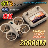 New GT3 With Screen Mini Drone 8K HD Camera 180° ESC Aerial Photography Aircraft Height Pocket UFO Remote Control Aircraft