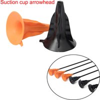 5PK Hunting Outdoor Sucker Cup Arrowshead Children Black Orange Rubber Arrow Tips Game Suction Target Kids Archery For Replacem
