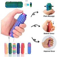 3-in-1 Design Sensory Tools Button Click,Spinners,Little Ouchies Pain Stim Stress Relief Tool for ADHD and Focus with Keychain