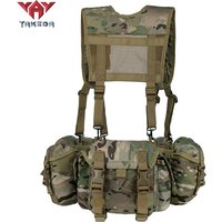 YAKEDA 1000D nylon Green Camouflage Harness Vest Tactical Chest Rig