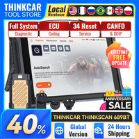 THINKCAR Thinkscan 689BT Diagnostic Tools Full System Automotive Scanner 34 Reset Lifetime Free ECU Coding CANFD DOIP Scan Tools