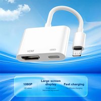 Audio Sync Screen Connector Lighting To HDMI OTG Adapter 1080P Screen with Charging Converter Digital AV Adapter For Home Office