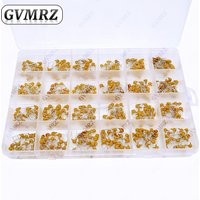 480PCS 24Values Monolithic Ceramic Capacitor Kit (10PF-10UF) Boxed for Electronic Circuit Coupling & Signal Filtering kit