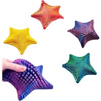 Flexible 3D Printing Starfish Fidget Toy Movable Joints Squeeze Decompression Toy for Home Office Decor
