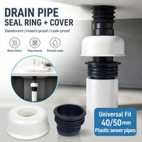Universal Anti-Smell Drain Plug – Silicone Sealing Ring with Deodorant Filter for Kitchen Sink & Bathroom Sewer Pipe,Filter Ring