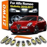 ZITWO 14Pcs Canbus For Alfa Romeo Giulietta 2010 2011 2012 2013 2014 2015 2016 2017 LED Bulb Interior Light Kit Car Accessories