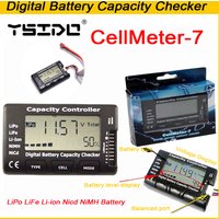 YSIDO RC CellMeter-7 Digital LiPo LiFe Li-ion Nicd NiMH Battery Capacity Checker Battery Voltage Tester Checking CellMeter7