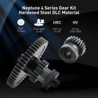 Extruder Gear For ELEGOO Neptune 4/Pro/Plus/Max Nanocoated Mold Steel Integrated CNC Precise Printing Kit 3D Printer Parts