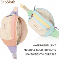 EcoSloth Multi-Pocket Waist Pack With Wide Strap Lightweight Crossbody Bag Water-repellent Fanny Packs for Unisex & Outdoors