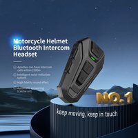 ULINKAL Y4Pro Motorcycle Intercom with Remote Walkie Talkie Bluetooth Interphone Headset for 4 Riders with Bluetooth 5.2