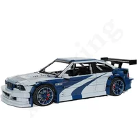 New MOC-142015M3 E46 Classic Sports Car 5178pcs 1:8 Scale Racing Vehicle Building Toys Building Blocks Boy Toys Birthday Gifts