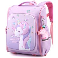 New Girl School Bags Child Pink Unicorn Printing Backpacks Kindergarten Student Cute Girls Children's Schoolbag Waterproof Kid