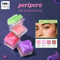 PERIPERA TOK BLUSH KEYCAP,Effortlessly Blendable,Hydrating Dewy Finish,Velvet Matte Sensation,Korean Cosmetic,Korean Makeup