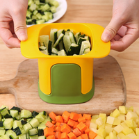 Hand Press Vegetable Dicer Outdoor Cucumber Slicer Fruit Cutter Picnic Supplies - Portable Shredder for Camping