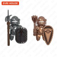 Medieval Knight Mini Building Block Dolls Action Figures Bricks Cothic Knights Assembly Assembly Toys for Children V1007