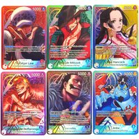 Proxy One Piece Card Mihawk OP14-020 Hancock Crocodile Jinbe Law Doflamingo The Azure Sea's Seven English TCG Anime Card