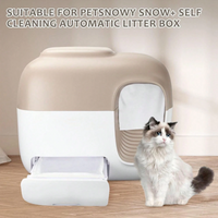 Sacs à litière pour chat, 60 pièces, pour boîte à litière pour chat PetSnowy Snow, sacs de doublure de tiroir à déchets auto-scellants, résistants aux déchirures et aux fuites