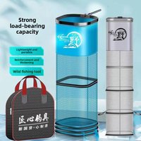 Square Fish Protection Fishing Box Portable Small Fish Protection Square Mouth Fish Net Bag Bag Thickened Quick Drying