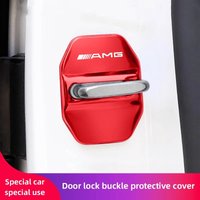 4Pcs Car Door Lock Cover for Mercedes Benz AMG GLE GLS CLA CLE GLC CLS GLA W223 W213 Rust Proof Modified Decoration Accessories