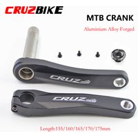 CRUZbike MTB Mountain Bike Crankset Bicycle Crank 160mm/170mm/175mm Black Aluminum Alloy with Bottom Bracket