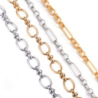 1 Piece 16-32 Inch Stainless Steel Oval Chain O Ring Chain Punk Necklace Bracelet For Women Mens Jewelry Dropshipping
