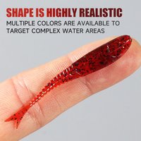 Supercontinent A soft bait glider 5.5cm/3cm fishing lures sinking tremor bait Soft Fishing Lure ForkTail Wobblers Pesca Isca Sof