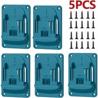 1/3/5Pcs Wall Mount Electric Tool Holder Wall Power Mount Storage Battery Bracket Fixing Drill Holder Slots Stand for Makita