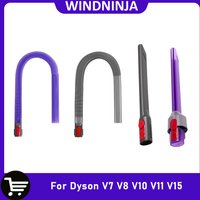 Dryer Vent Cleaner Hose Flexible Crevice Nozzle Tool For Dyson V7 V8 V10 V11 V15 Vacuum Parts Flat Mouth Suction Head Kit Spare