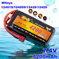 Upgraded Version Wltoys 124019 104009 12428 12429 Remote Control Car 7.4V 4200mAh 45C Lipo Battery For WL RC Toys