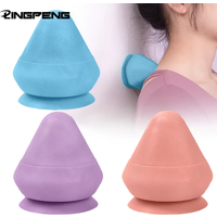 Muscle Release Massager Ball Shoulder Neck Relaxation Adsorption Massage Ball Rubber Massage Cone Solid Ball For Hands Palm Back