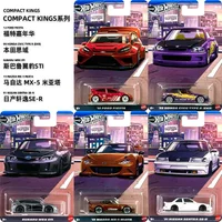 Hot Wheels Compact Kings 5 Pack GDG44 Fiesta Civic EK9 WRX STI MX5 Sentra SE-R 1/64 Diecast Alloy Car Collectible Toy Gift