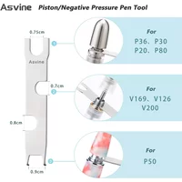 Asvine Removing Tools Wrench for Piston Vacuum Fountain Pens Metal Sliver for Asvine AP36/P30/P20/P80/V169/V126/P50 Stationery