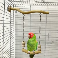 1 Piece of Accessory, Color and Style Shipped Randomly, Parrot Suspension Bridge Toy, Budgerigar, Lovebird, Cockatiel Toy, Swing Supplies, Stand, Perch, Pole, Resting Wood, Claw Grinding Toy