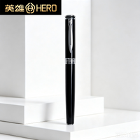 Hero 7035 Fountain Pen Set Piano Lacquer Iridium Nib Smooth Writing Anti-slip Business Office Sketching Calligraphy Gift Pen