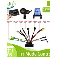 AliExpress kun ray 30A Ebike Sine Wave Controller 24V/36V/48V Three Mode With LCD 124DX Display For Electric Bike Brushless Without or With Hall