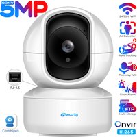 Caméra de sécurité intérieure 5MP détection humaine suivi automatique Wifi PTZ caméra IP Protection de la maison intelligente Audio bidirectionnel nounou/animal de compagnie/bébé caméra