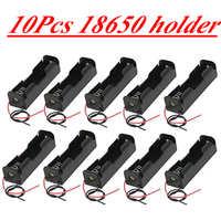 10Pcs 18650 Power Bank Case 1X 18650 Plastic Battery Holder Storage Box 1 Slot 18650 Rechargeable Batteries Container