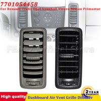 Center Panel Dashboard Air Vent Grille Diffuser For Renault Trafic Opel Vauxhall Vivaro Nissan Primastar Black / Gray 7701054458