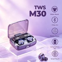 New M30 TWS Bluetooth 5.3 Headphones LED Display Wireless Earphones With Microphone 9D Stereo Sports Waterproof Earbuds Headsets